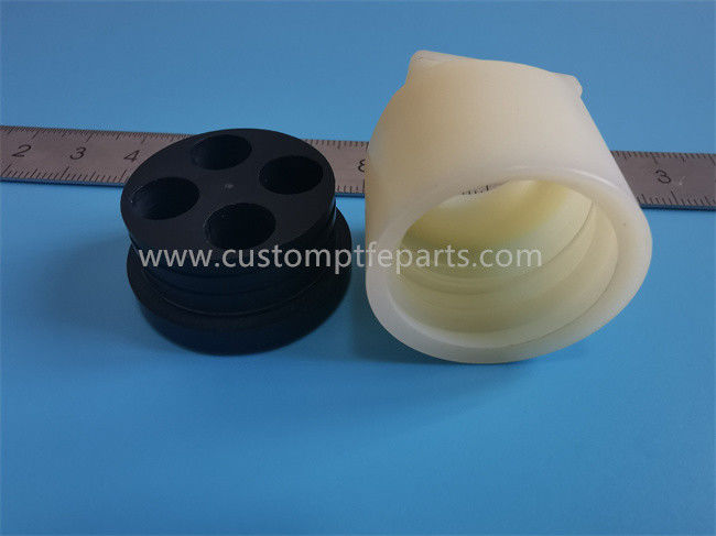 OEM CNC Machining Plastic Parts ABS Insulator Untuk Konektor