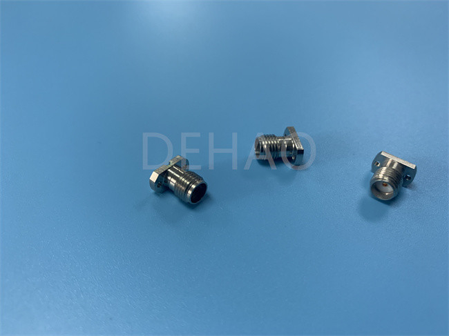 Bagian PTFE Kustom Insulator Untuk 2.92 RF Coaxial Connector 40G Berlapis Emas